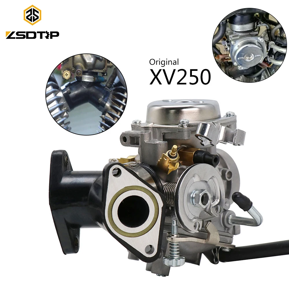 ZSDTRP мотоцикл 26 мм Карбюратор с адаптером коллектор для Yamaha VX 250 Virago V star Route 66 1988