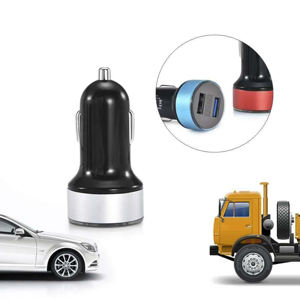 

Halo Car Charger Intelligent Digital Display Multi-function Silver 3.1A
