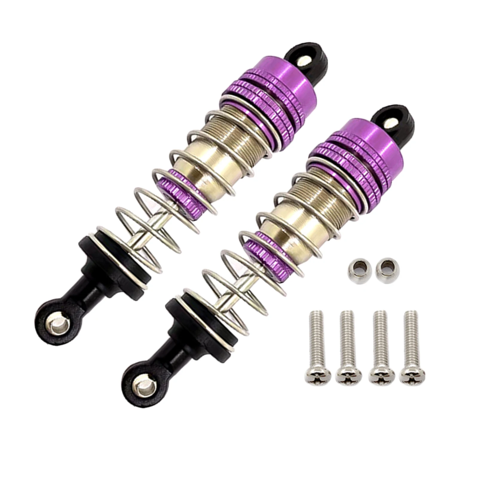 

2/Set RC Car Aluminum Alloy Shock Absorber for WLTOYS 124019 144001 1:12 1:14 RC Off-Road Car Crawler Replacement