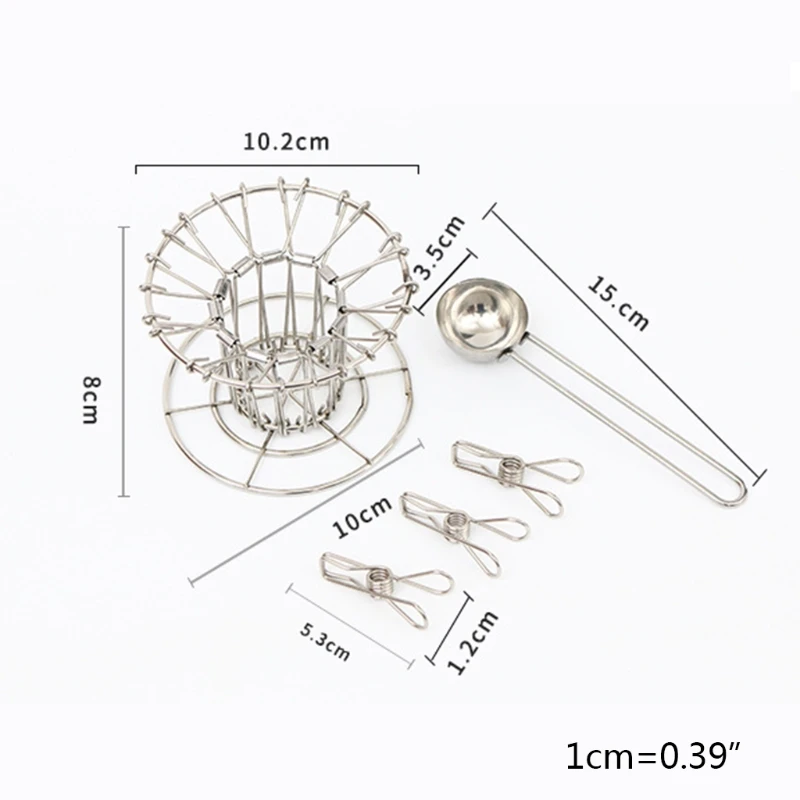 

Collapsible Coffee Dripper Coffee Filter Paper Holder Hand Drip Dispenser Storage Stand Hand Coffee Making Collection Shelf Acce