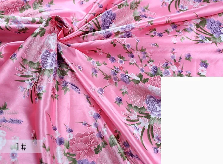 Искусственный шелк печатная атласная ткань новая шелковая для рукоделия