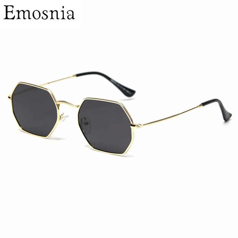 

Retro Small Metal Square Sunglasses Polarized Irregular Frame Fashion Sun Glasses For Men And Women UV400 Eyewear High Quality