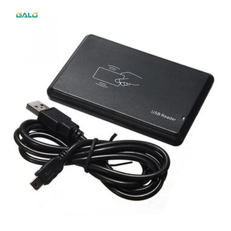 Черный USB датчик приближения 125 кГц и 13 56 МГц смарт считыватель карт rfid NFC для