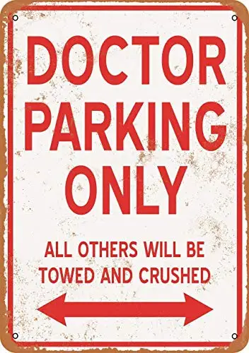 

Kitchen Indoor SignGarage Caution Coffee 12x8Inch,Doctor Parking Only,Heavy Duty Metal Tin Sign Aluminum Signs Sign Warning Plaq