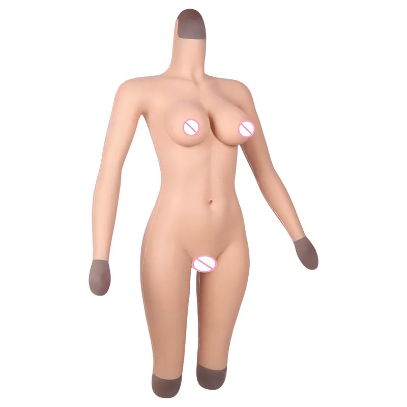 Силиконовый полноразмерный боди комбинезон KnowU с чашкой D эластичные хлопковые