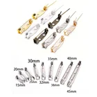 Зажим для броши, 15, 20, 25, 30, 40 мм, 50 шт.лот