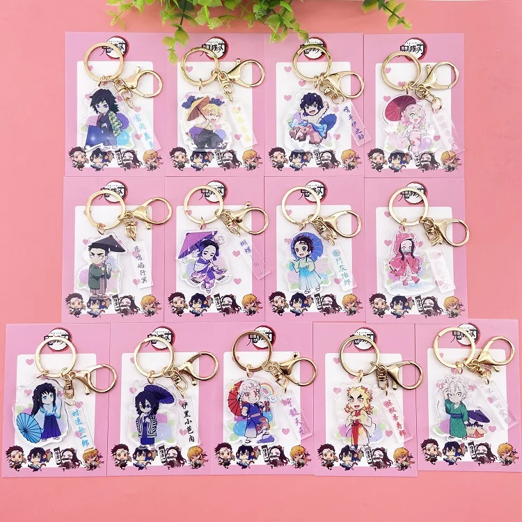 Брелок для ключей Yaiba Женский акриловый брелок с клинком призрака из аниме