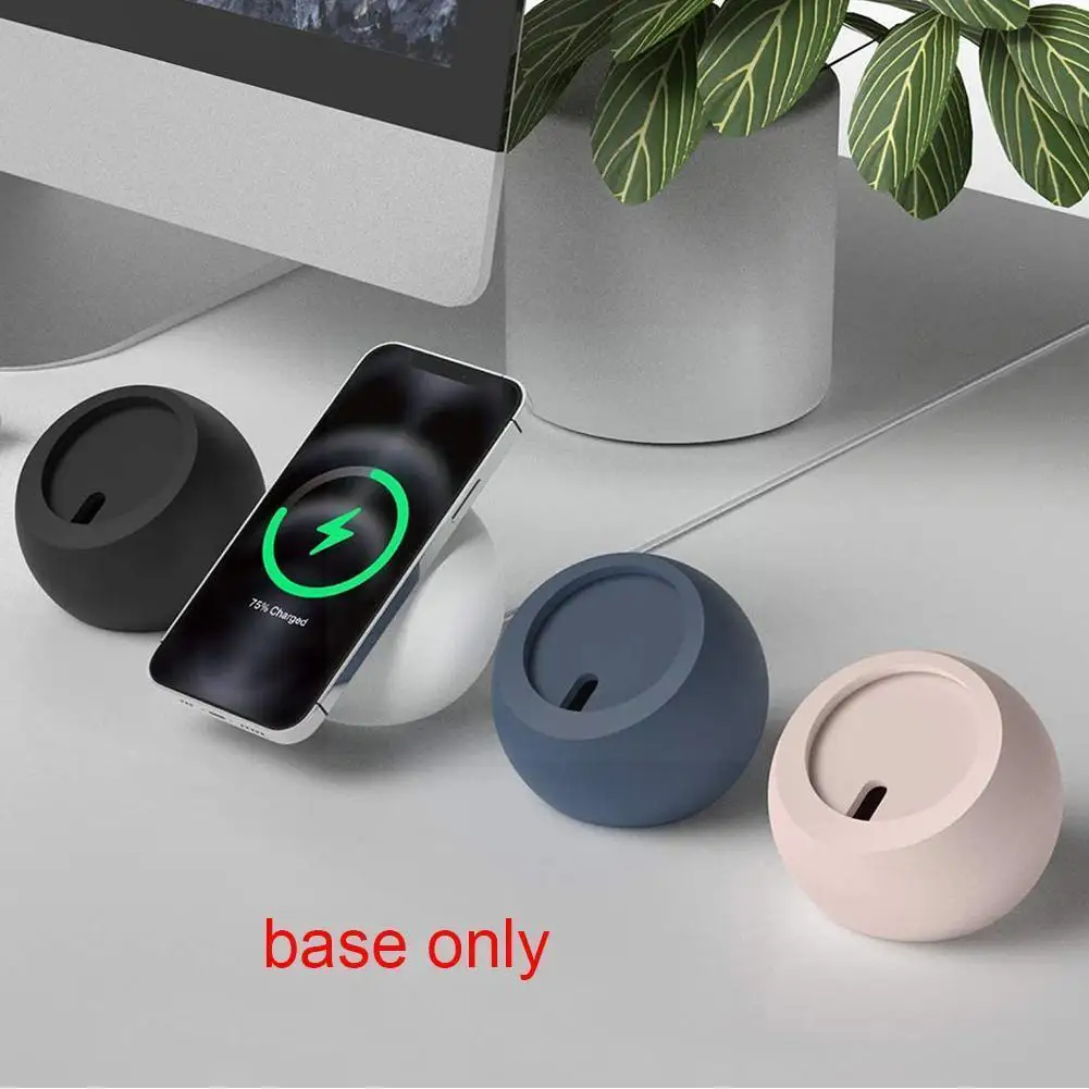 

for magsafe Charger Holder Stand For iPhone 12 Silicone Magnetic Mount Desktop Support Phone