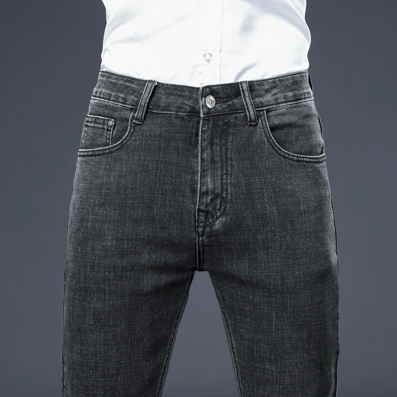 

Men's stretch regular-fit jeans New products for 2021 autumn and winter Fashion casual classic men slim jeans