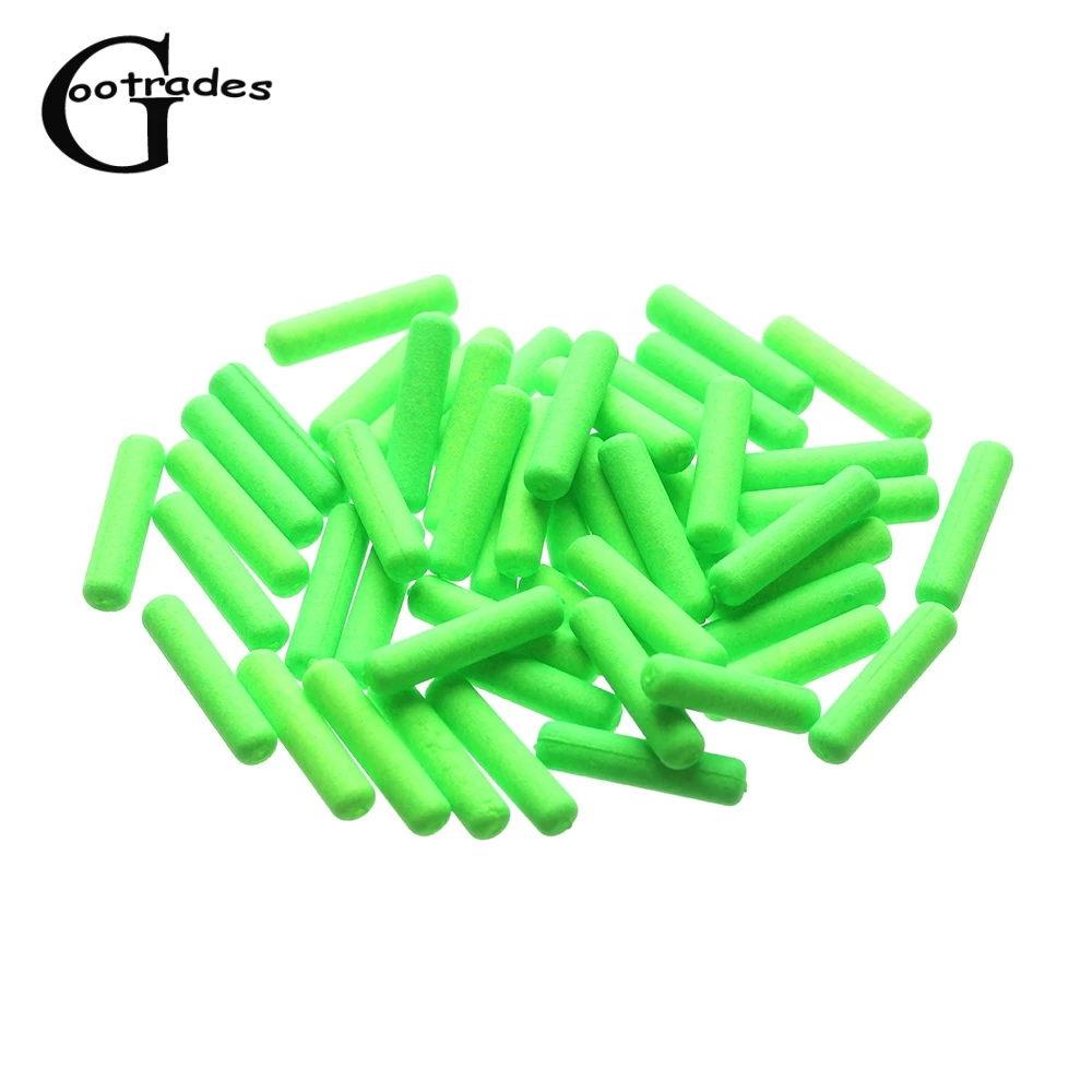 50 шт./пакет рыболовный поплавок плавающий из пенопласта с овальным индикатором