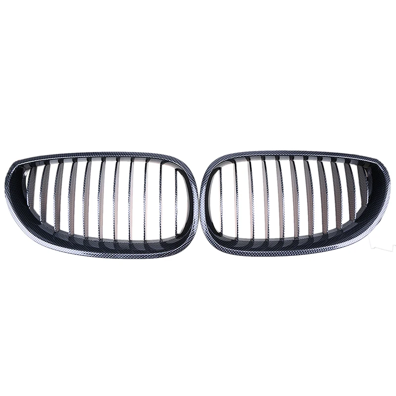 Posbay карбоновые узоры Авто Передние грили для почек BMW 5 Series E60/E61 M5 2004/2005/2006 2011