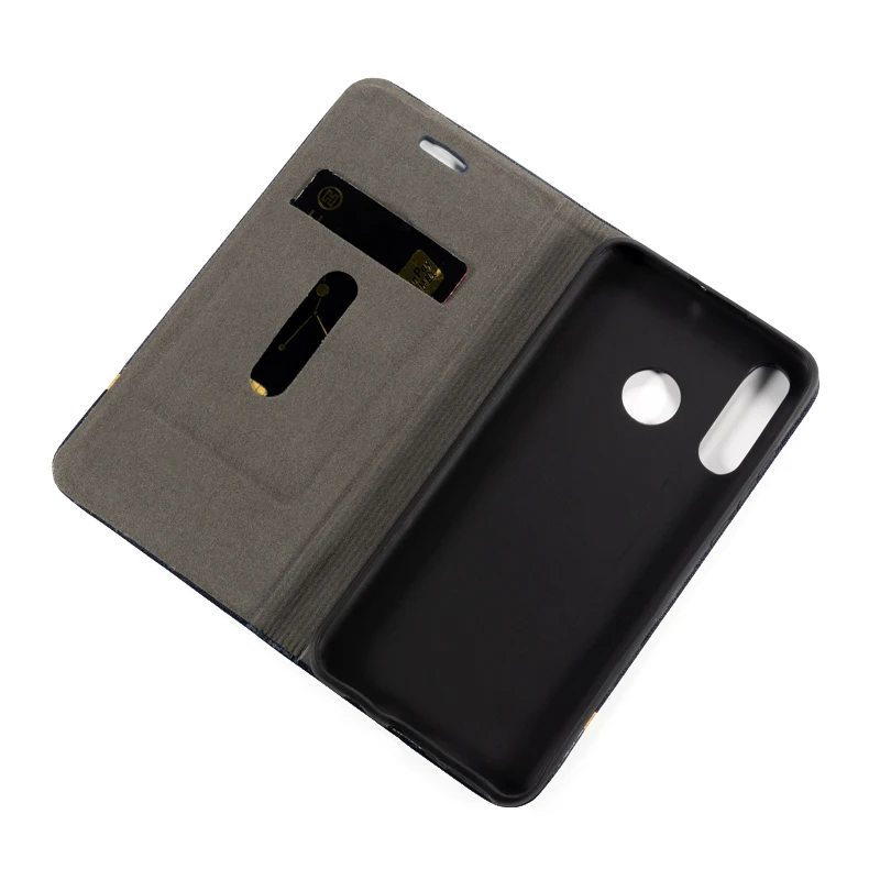 Чехол книжка из искусственной кожи для Huawei P30 Lite деловой чехол телефона мягкий