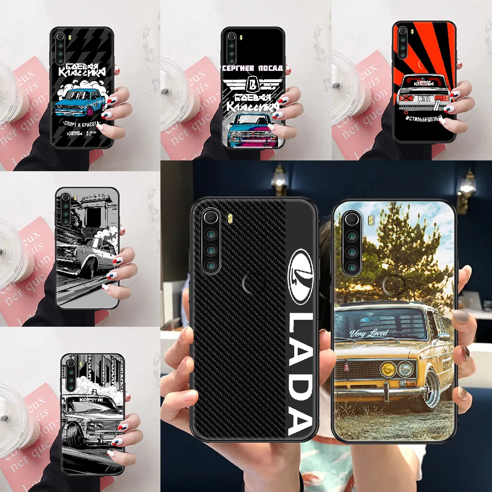 Чехол для телефона Russian Lada AvtoVAZ Volga для Xiaomi Redmi Note 7 8 9 10 7A 8T 9A 9T 9S 10S Pro, черный бампер в стиле тренда.