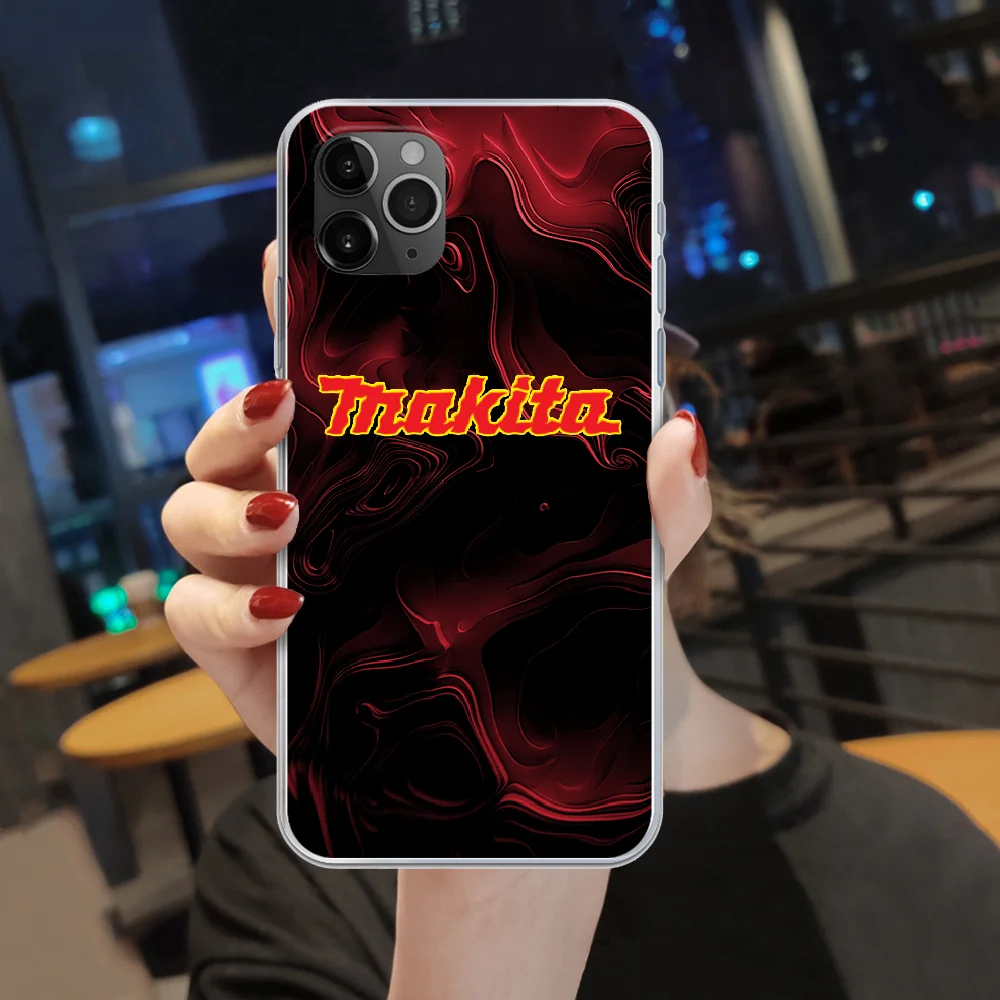 

makita brand Phone Case cover For iphone 4 4S 5 5C 5S 6 6S PLUS 7 8 X XR XS 11 PRO SE 2020 MAX transparent prime 3D waterproof