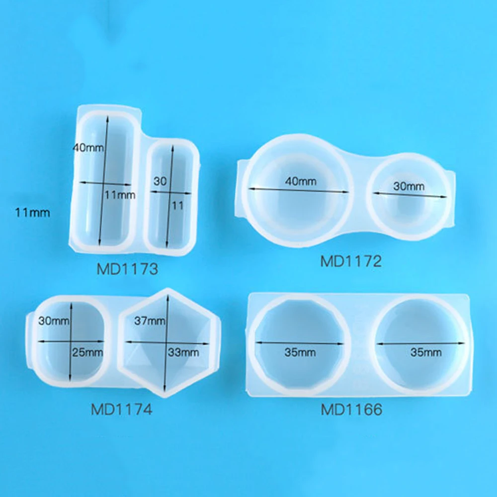 1 шт. прямоугольная круглая Прозрачная силиконовая форма для изготовления
