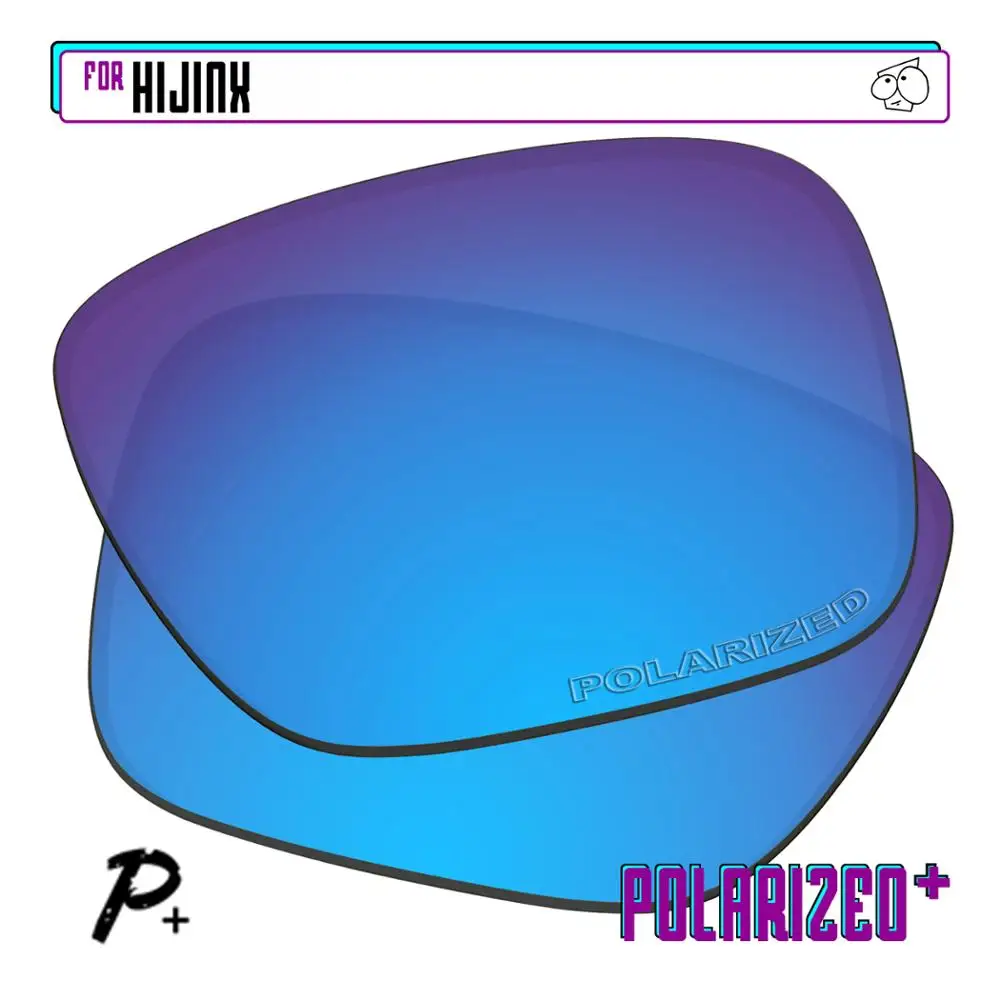 EZReplace Polarized Replacement Lenses for - Oakley Hijinx Sunglasses - Blue P Plus