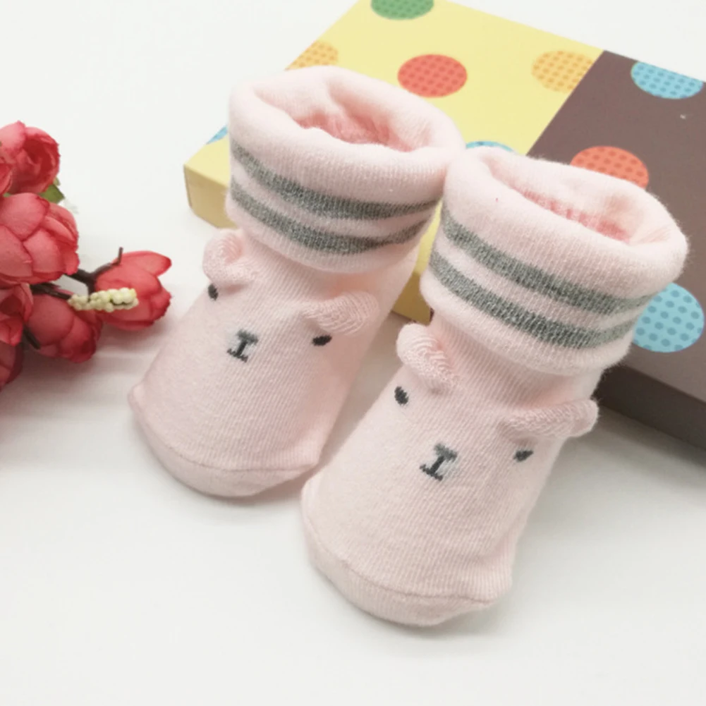 

Cartoon Newborn Baby Socks Toddler Baby Unisex Soft Anti-slip Insole Breathable Floor Ankle Socks For 0-6 Months Children's wear