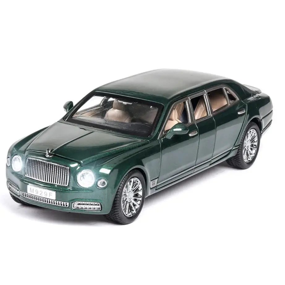 Лидер продаж масштаб 1:24 автомобильные колеса Bentleying Mulsanne тянущаяся металлическая