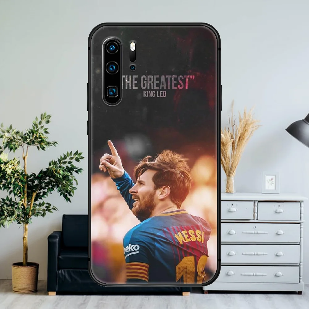 

Football Superstar Lionel Messi Phone Case For Huawei P Mate Smart 10 20 30 40 Lite Z 2019 Pro black Prime Pretty Hoesjes Luxury