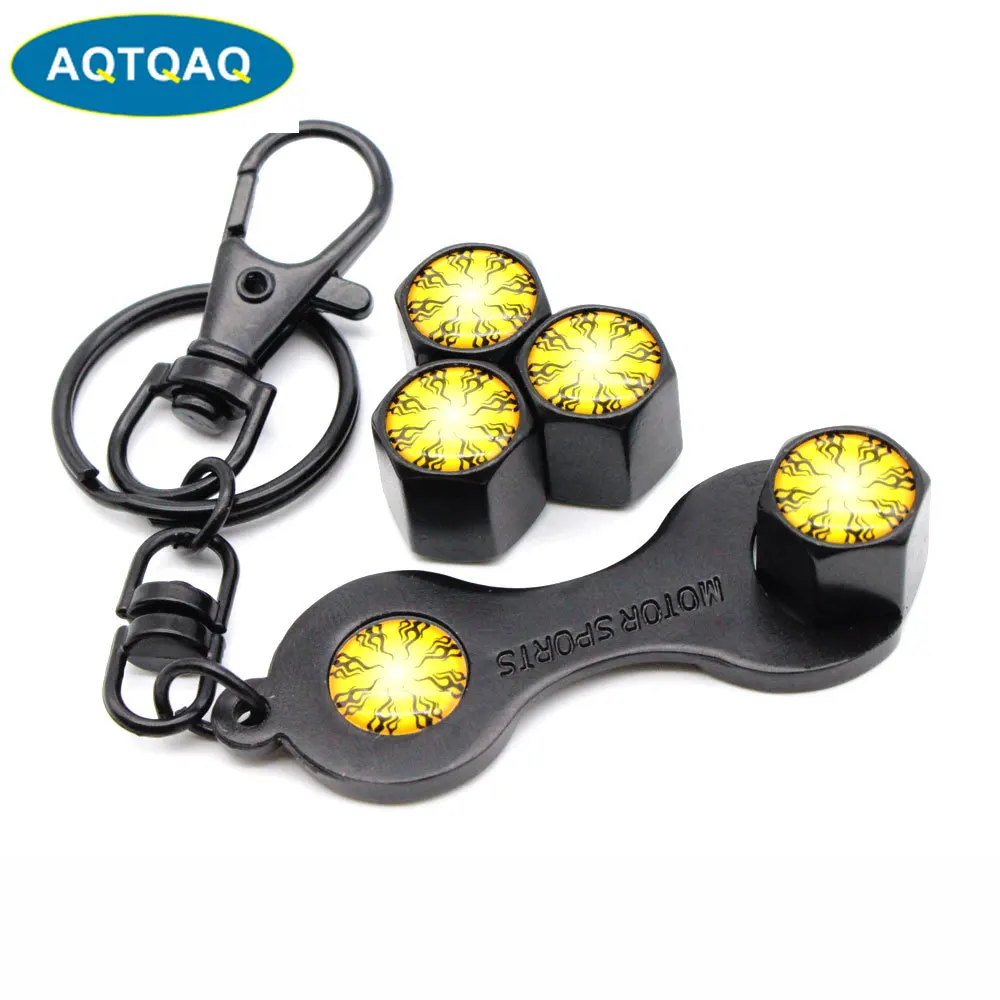 5 шт./компл. Противоугонная эмблема в стиле пламени Авто колеса шины воздушный