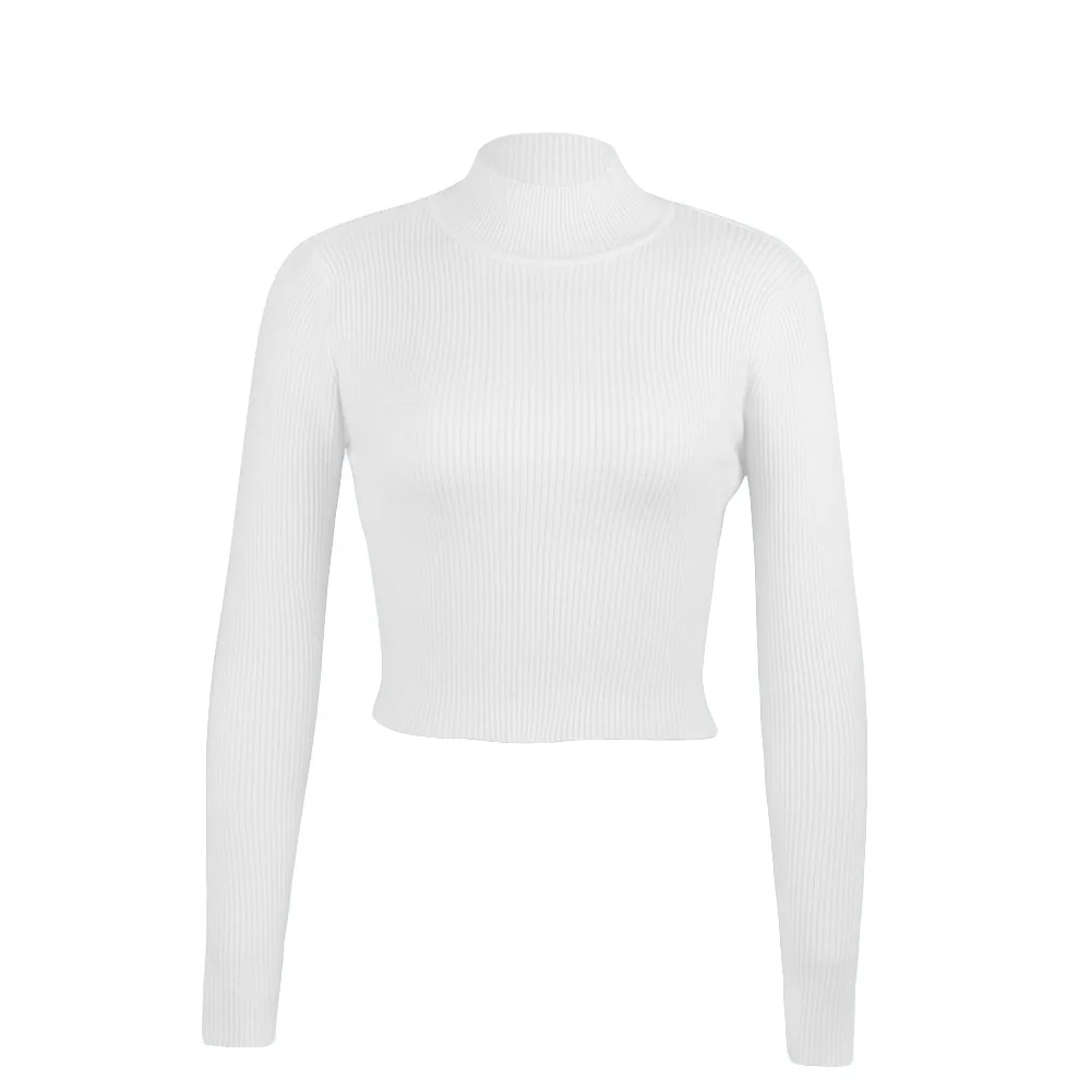 

WEPBEL Women's Casual Long Sleeve Backless Lace Up Turtleneck Sweater Spring and Autumn Sexy Solid Color Slim Fit Knit Sweater