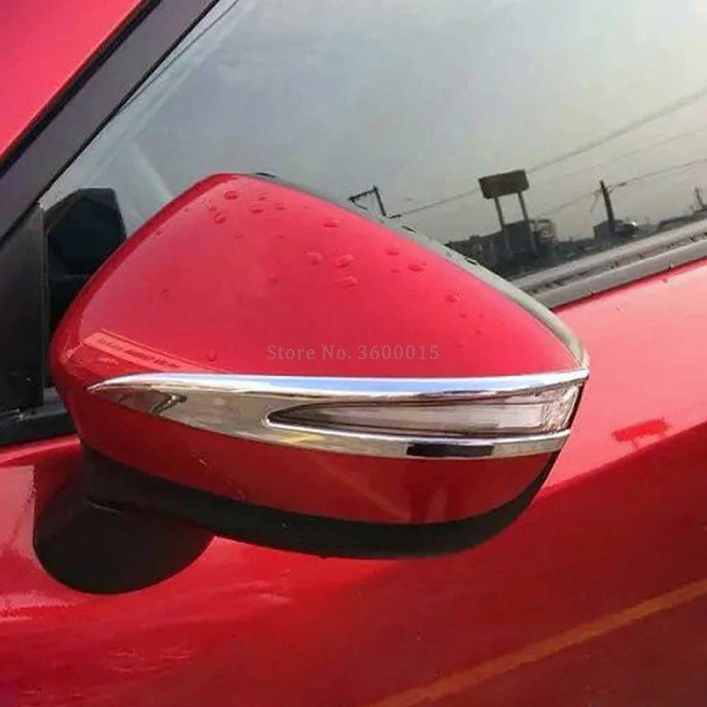 Для Mazda CX3 CX 3 2015 2020 CX5 5 2016 хромированная полоса бокового зеркала заднего вида