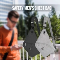 men anti theft safety chest bag tactical gun bag holster male front cross body sling bag pocket storage shoulder backpack