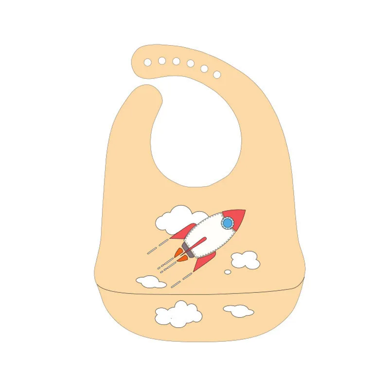 

Cartoon Animal Soft Silicone Kids Bib Waterproof Newborn Baby Feeding Adjustable Apron Baby's 3D Bib Baby's Waterproof Bibs