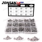 Набор мебельных болтов и гаек, с шестигранной головкой, M3M4M5440, 304 шт.