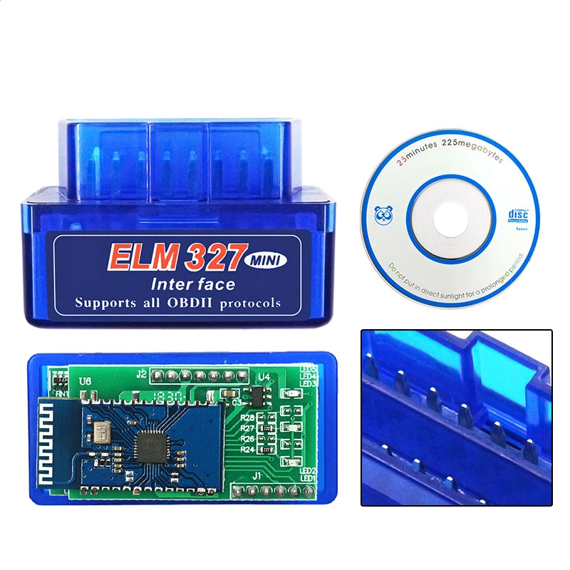 OBDII ELM327 V1.5 BT PIC18F25K80 двойная печатная плата Автомобильные диагностические