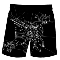 new revolver mens shorts 3d printed street hip hop casual shorts street hip hop harajuku shorts