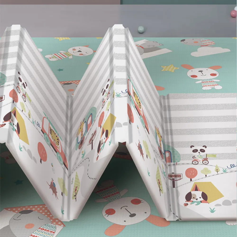 Новый детский игровой Шелковый коврик для ползания Складной Водонепроницаемый