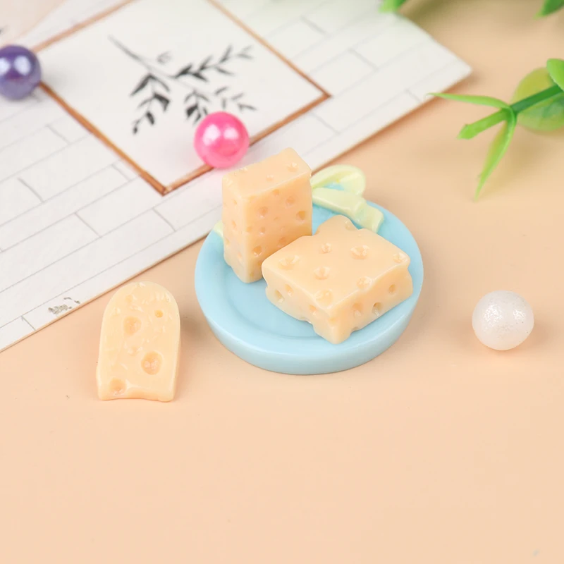 

10Pcs Mini Cheeses for 1/12 Scale Dollhouse Simulation Miniature Kitchen Food