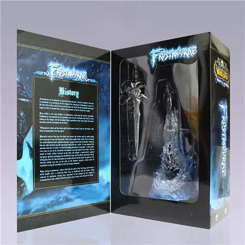 Горячая WOW Артас оружие Frostmourne меч с светодиодный освещения Figma Starz ПВХ фигурка модель игрушка в подарок