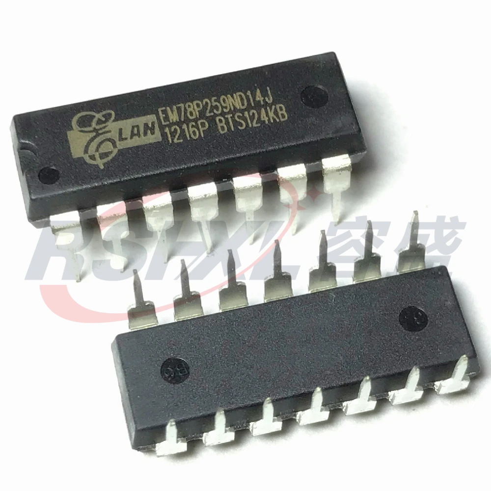EM78P259ND14J EM78P259ND14 EM78P259ND EM78P259 78P259 DIP 14P новый оригинальный 10 шт./лот|Интегральные
