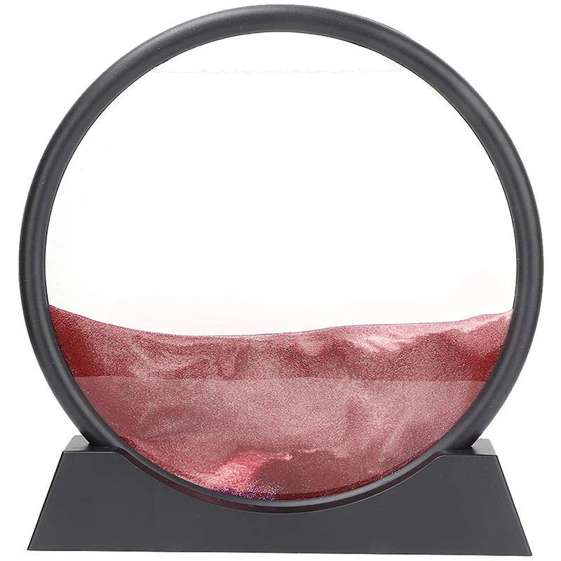 

Flowing Sand Painting 3D Hourglass Decoration Flow Landscape Painting Quicksand Decor(7Inch)