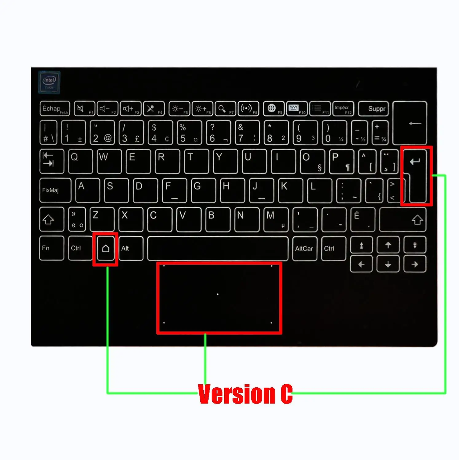 Новая Оригинальная английская клавиатура для 10," lenovo Йога книга YB1-X90L YB1-X90F YB1-X91L YB1-X91F клавиатура в сборе