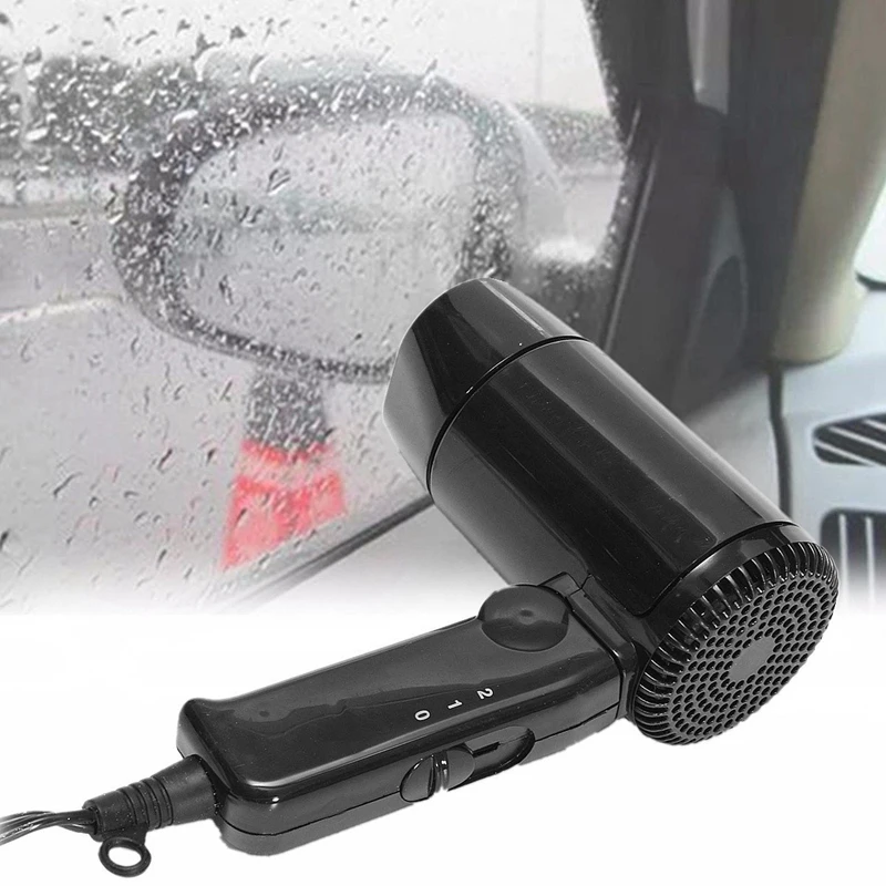 12V 120W 216W Автомобильный фен для волос складной мини тепловой вентилятор