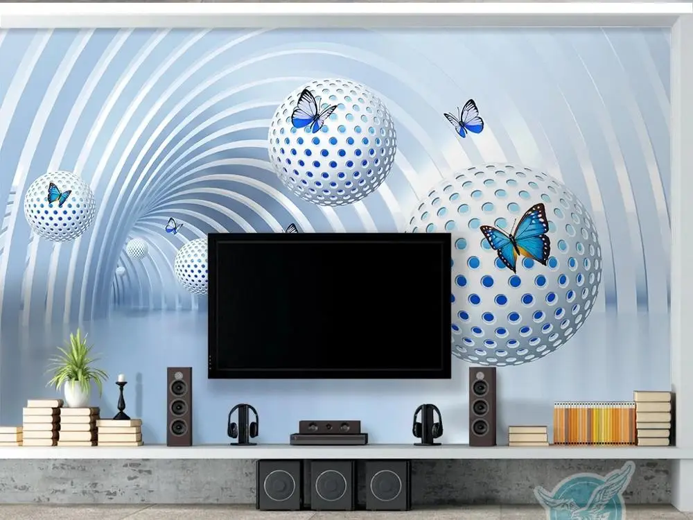 Большие настенные 3D обои на заказ персонализированные креативные Объемные с