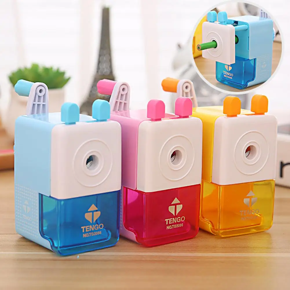 

Cartoon Hand Crank Mechanical Pencil Sharpener Kids Student School Stationery Hand Crank Mechanical Stationery