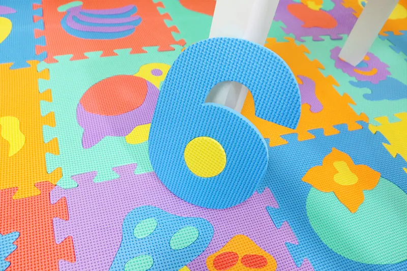 10 PCS animal Number Pattern Foam Play Puzzle activity Kids Mat Mats Rug Joint Indoor baby Split Soft Puzzle Carpet