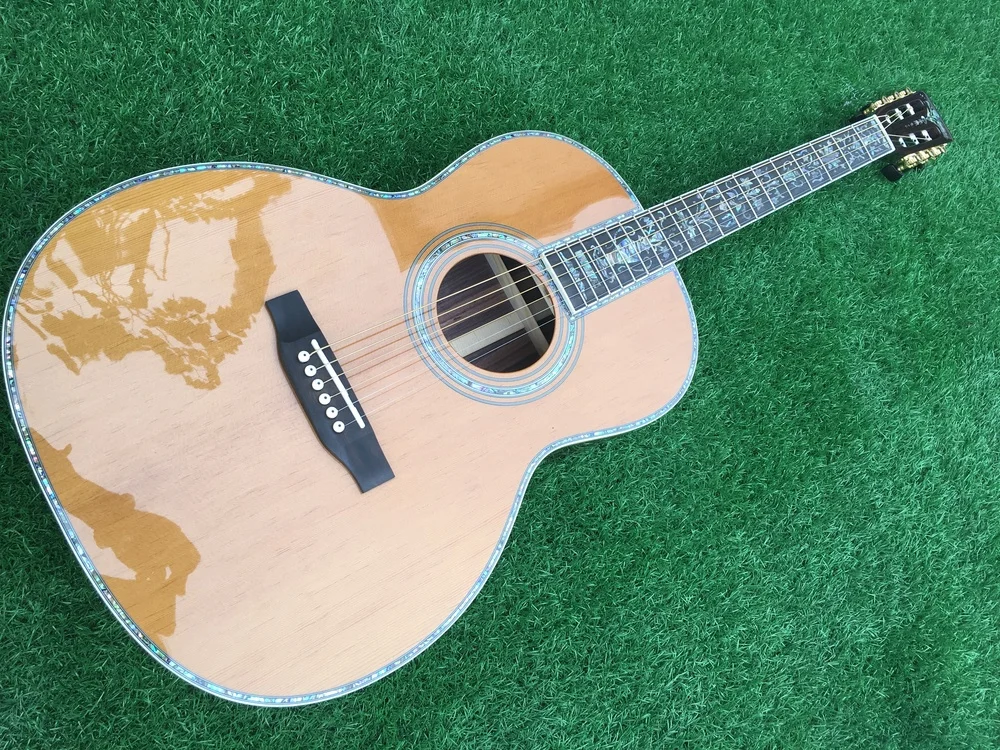 Настоящая abalone 000 гостиная Классическая акустическая гитара 000-45 электрическая