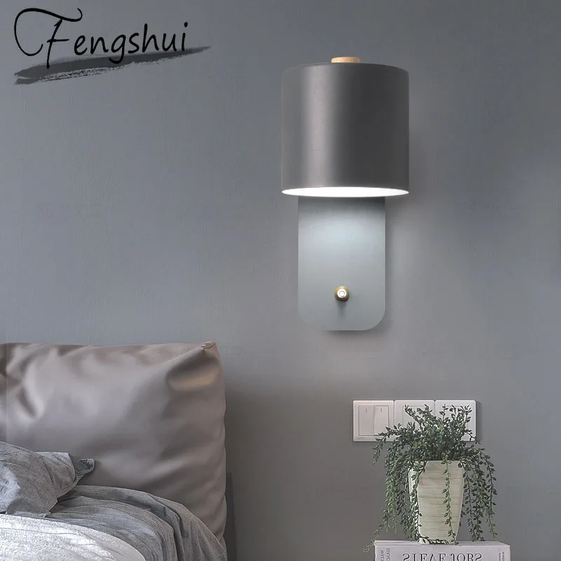 Светодиодный настенный светильник в скандинавском стиле для домашнего чтения