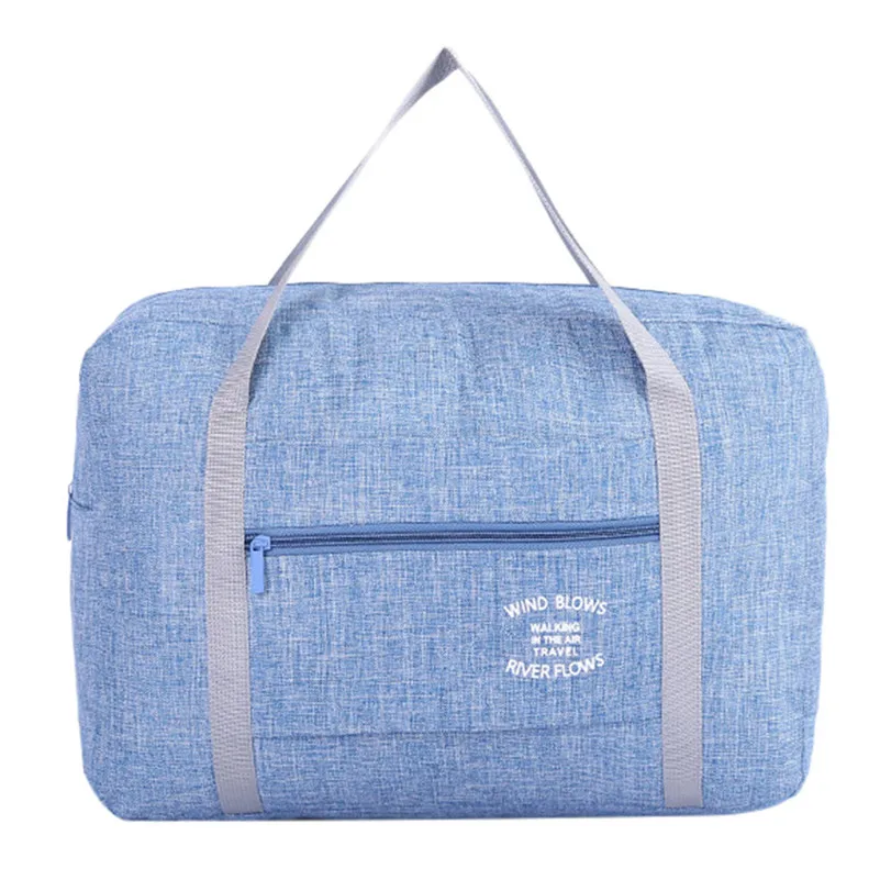Light blue Высококачественная Водонепроницаемая оксфордская дорожная сумка для женщин и мужчин, большая дорожная сумка, органайзер для путешествий, сумки для багажа, упаковка кубиков, сумка для выходных - Цвет: Light blue