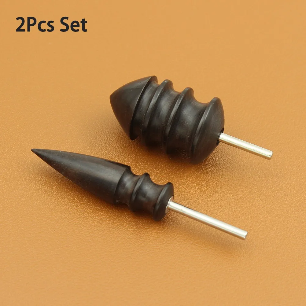 

1/2PCS Leather Burnisher Slicker Tool Sandalwood Head Burnisher 3mm Handle Rotary Drill Craft Shank DIY Sewing Tool High Quality