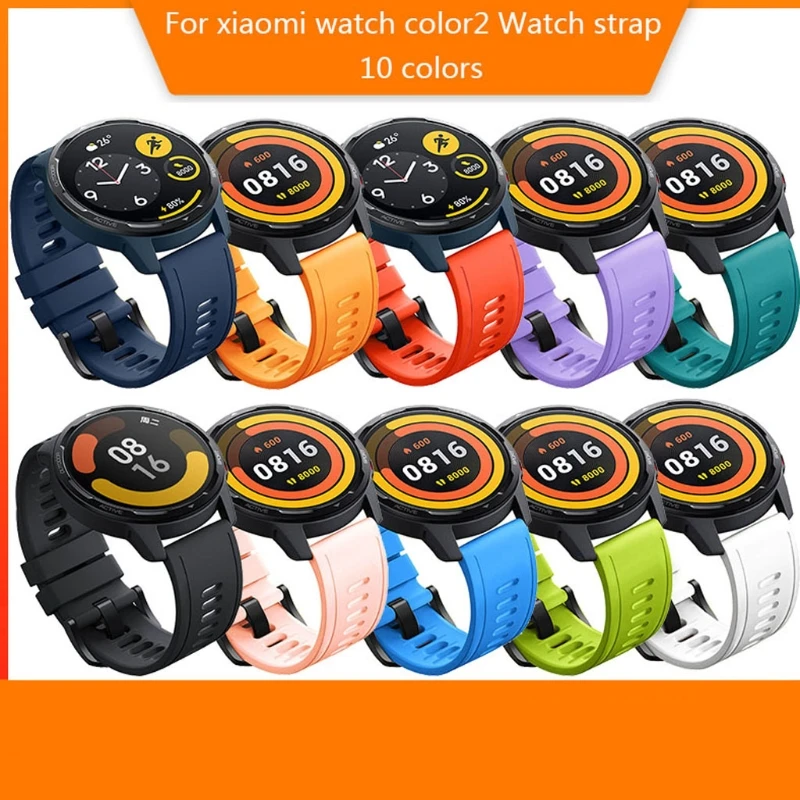 

Ремешок сменный для наручных часов Xiaomi Watch Color 2, спортивный браслет для смарт-часов, аксессуары