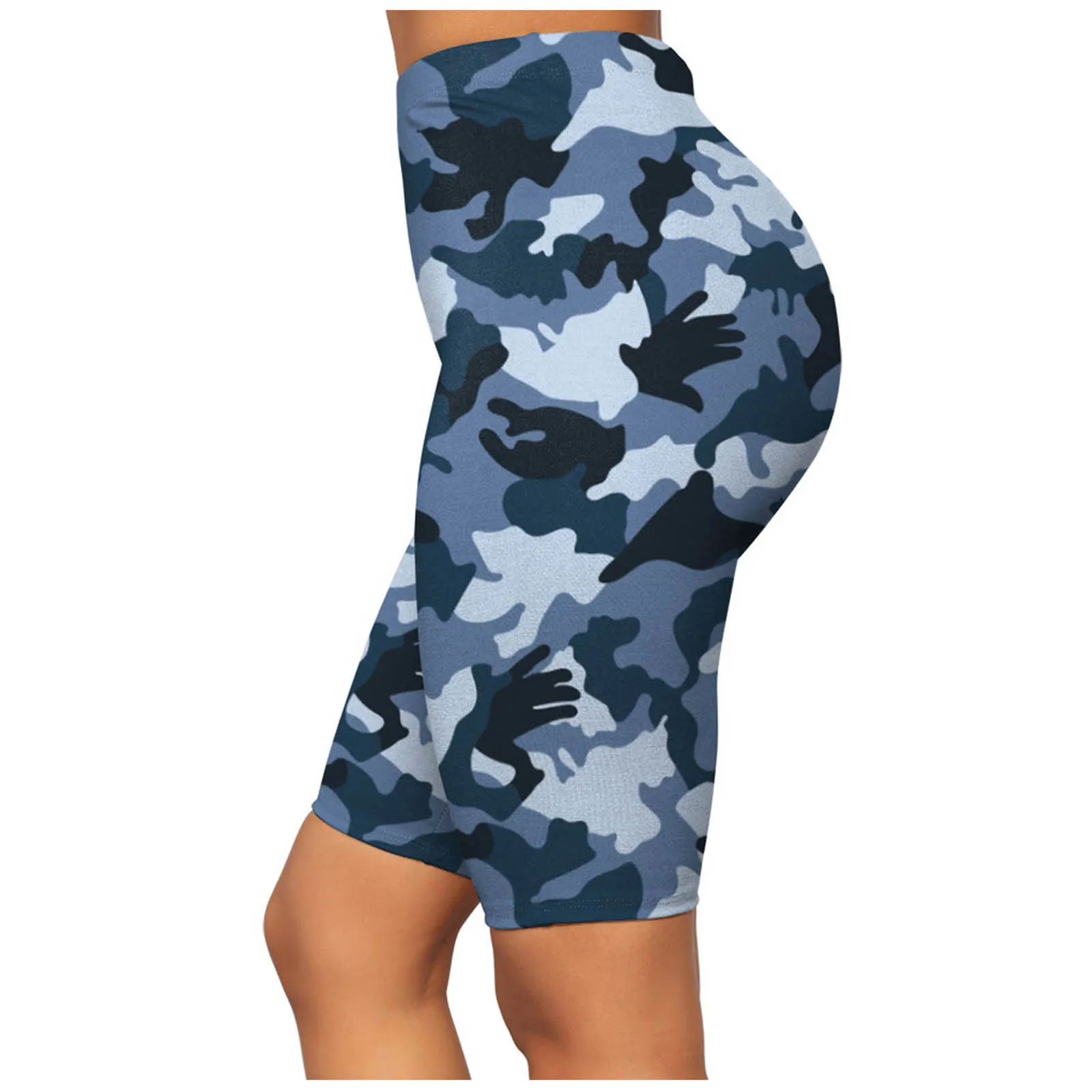 

Women Fashion High Waist Hip Stretch Printed Fitness Sports Yoga Pants Shorts leggings sport women fitness