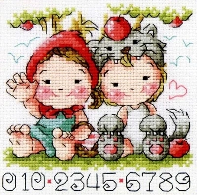 Т-Бонни кролик-День рождения вышивка крестиком набор животных хлопок нить любовь