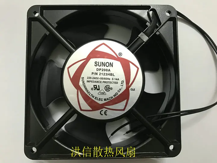 

Free shipping The new 12038 AC220V DP200A2123HBL 120 * 120 * 38mm dual ball bearing cooling fan axial fans