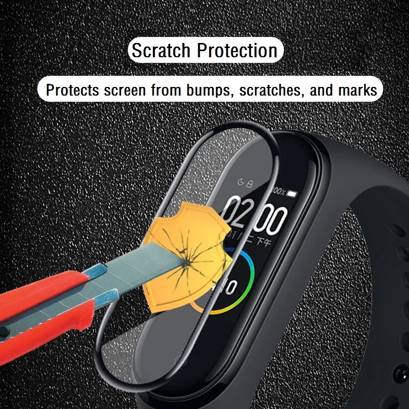 10 шт. 3D изогнутая мягкая защитная пленка для экрана Xiaomi Mi Band 6 5 4 браслет Защитная с